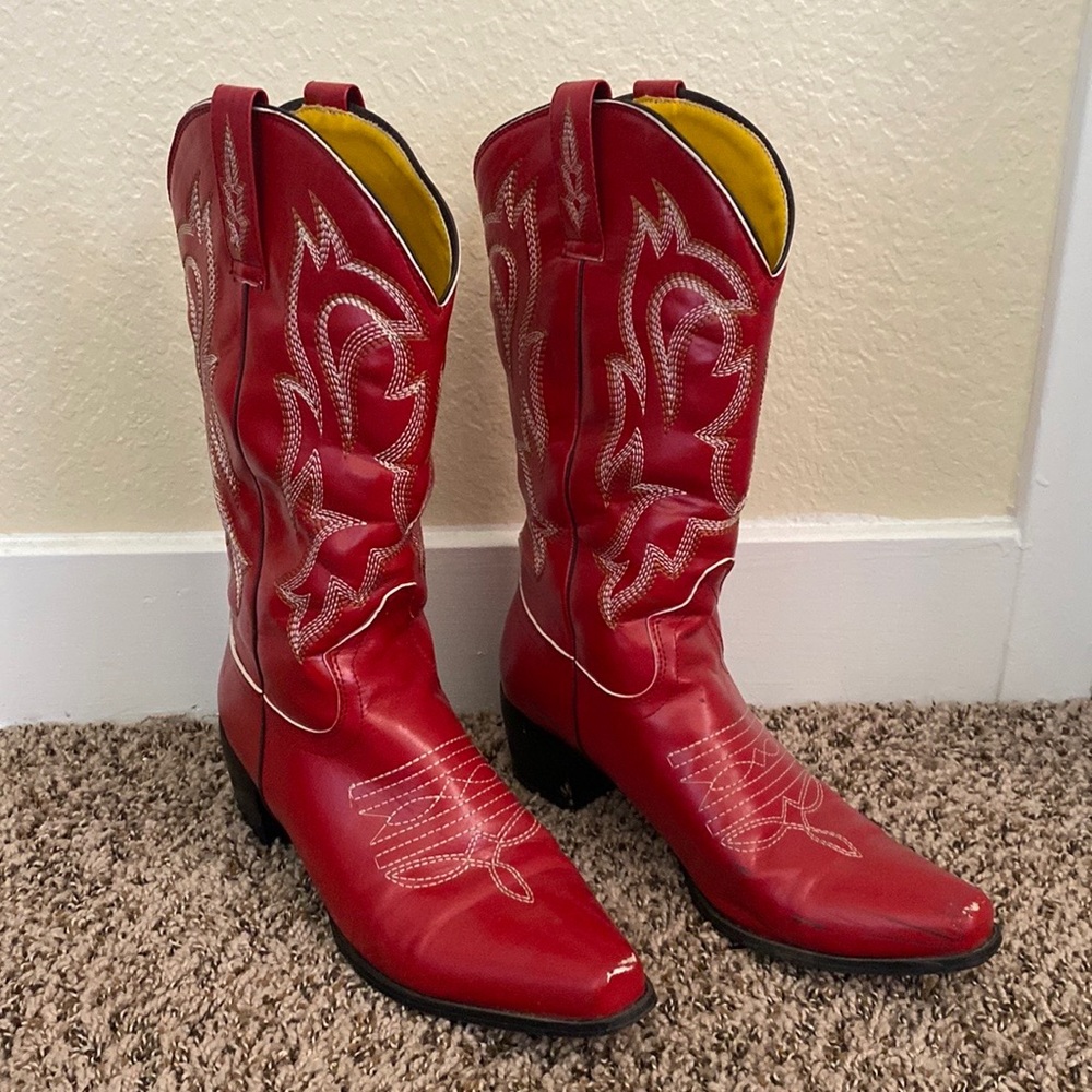 Red Cowboy Boots